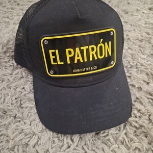 John Hatter & Co “El Patrón” Trucker Hat – Black Snapback Cap